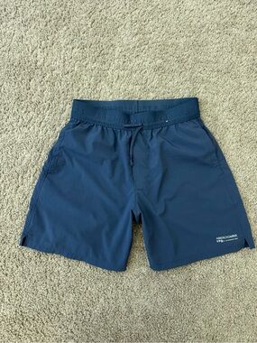 abercrombie kids navy blue athletic shorts